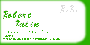 robert kulin business card